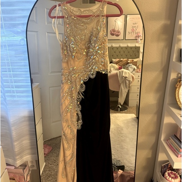 Jovani Cache Black Jeweled Formal Gown - Picture 4 of 8